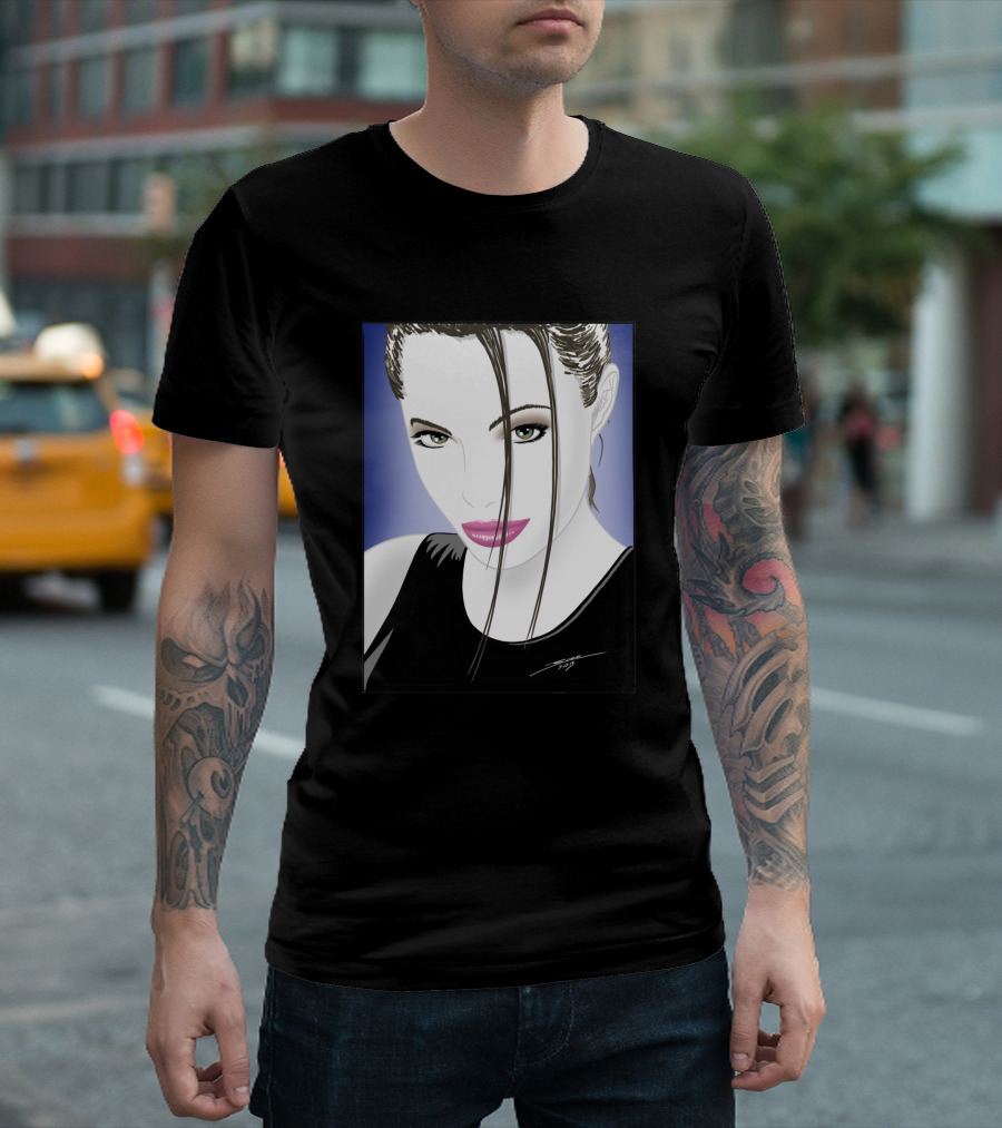 Angelic Raider Femme Fatale Portrait 59647 T-Shirt