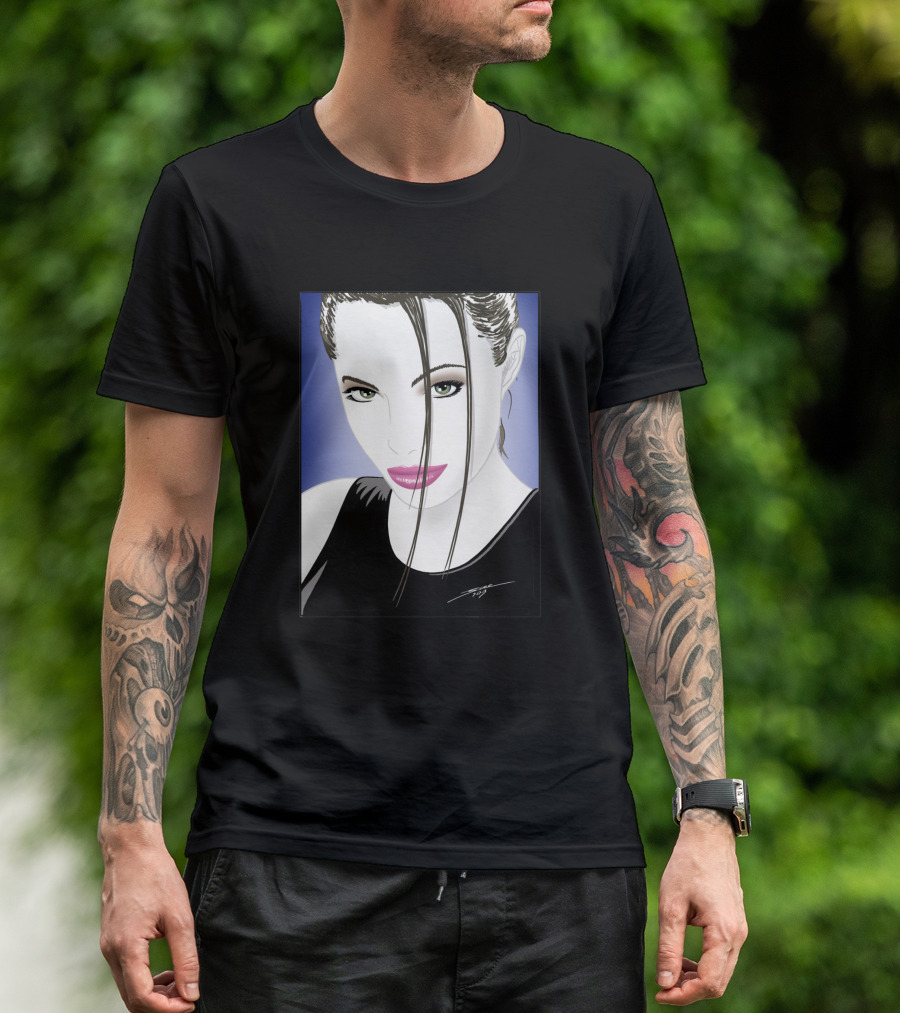 Angelic Raider Femme Fatale Portrait 59647 T-Shirt