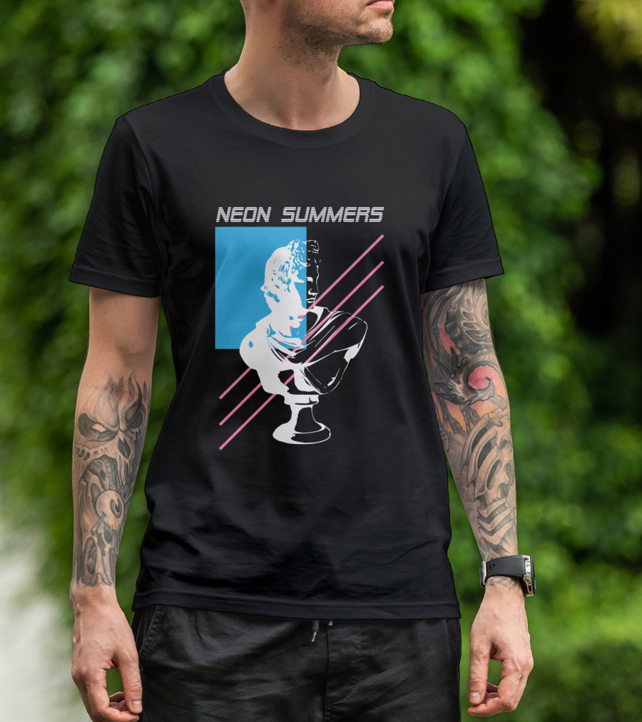 Neon Summers Apollo Bust T-Shirt
