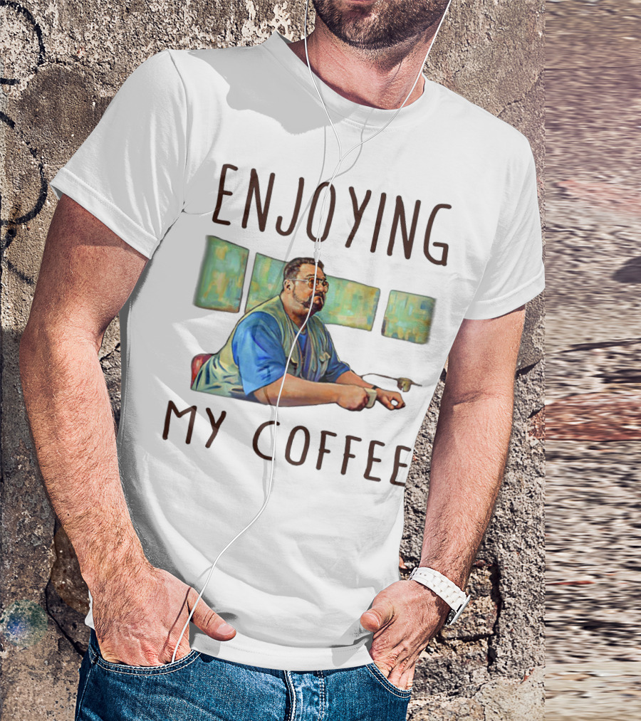 Enjoying My Coffee Relaxing Painting Scene T-Shirt