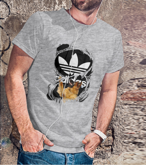 German Shepherd Torn T-Shirt
