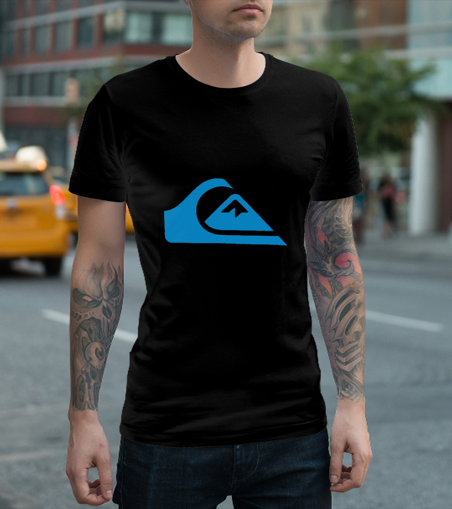 Quiksilver Men's Active Blue Wave Mountain T-Shirt