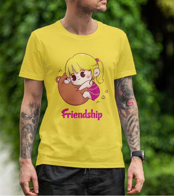 Friendship Baby Comfortable Bear Hug Illustration For Brother T-Shirt