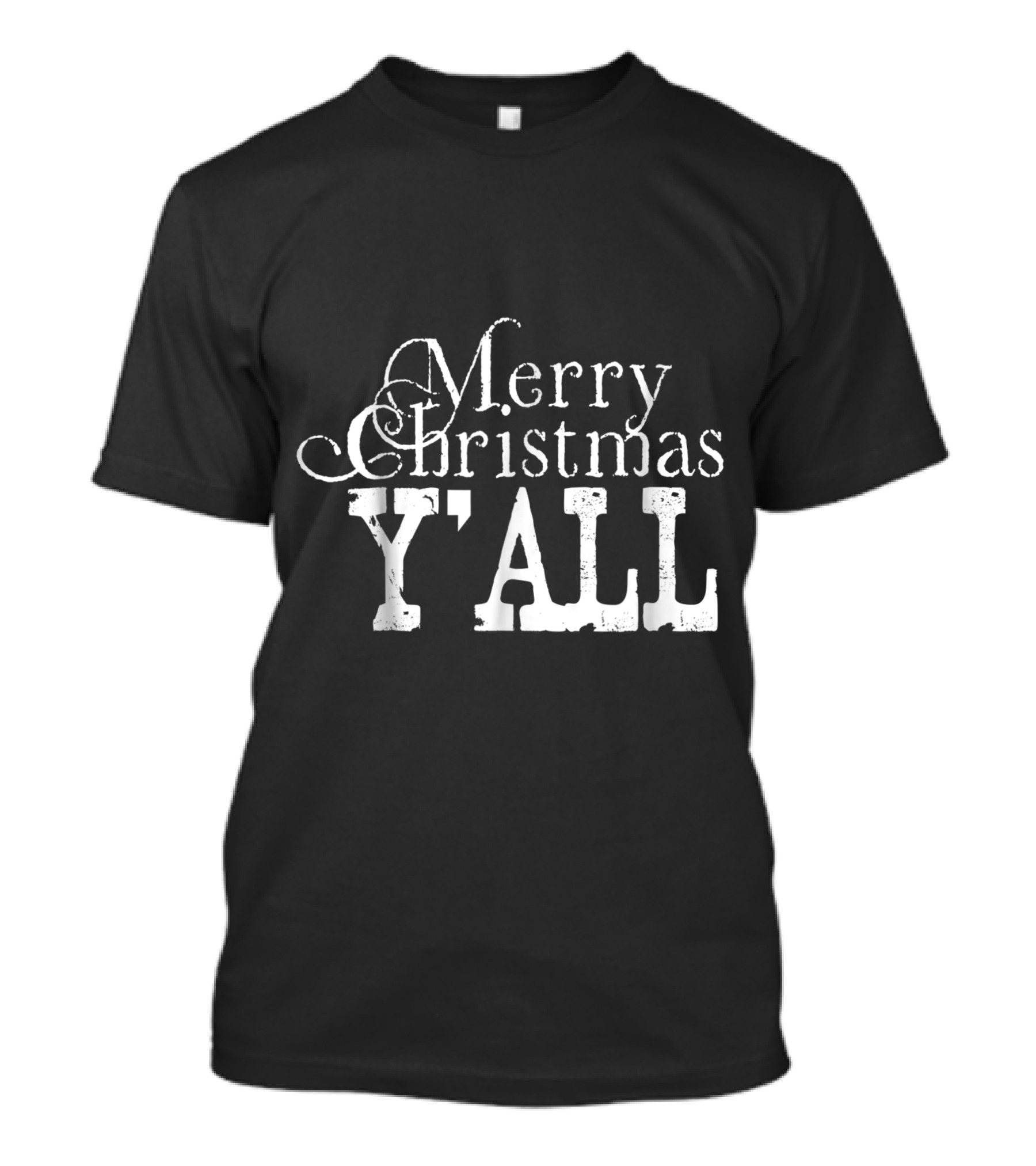 Merry Christmas Y'all Country Slang T-Shirt
