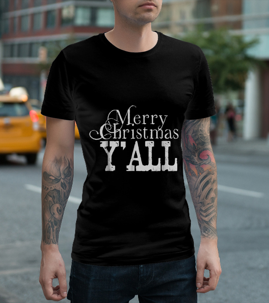 Merry Christmas Y'all Country Slang T-Shirt