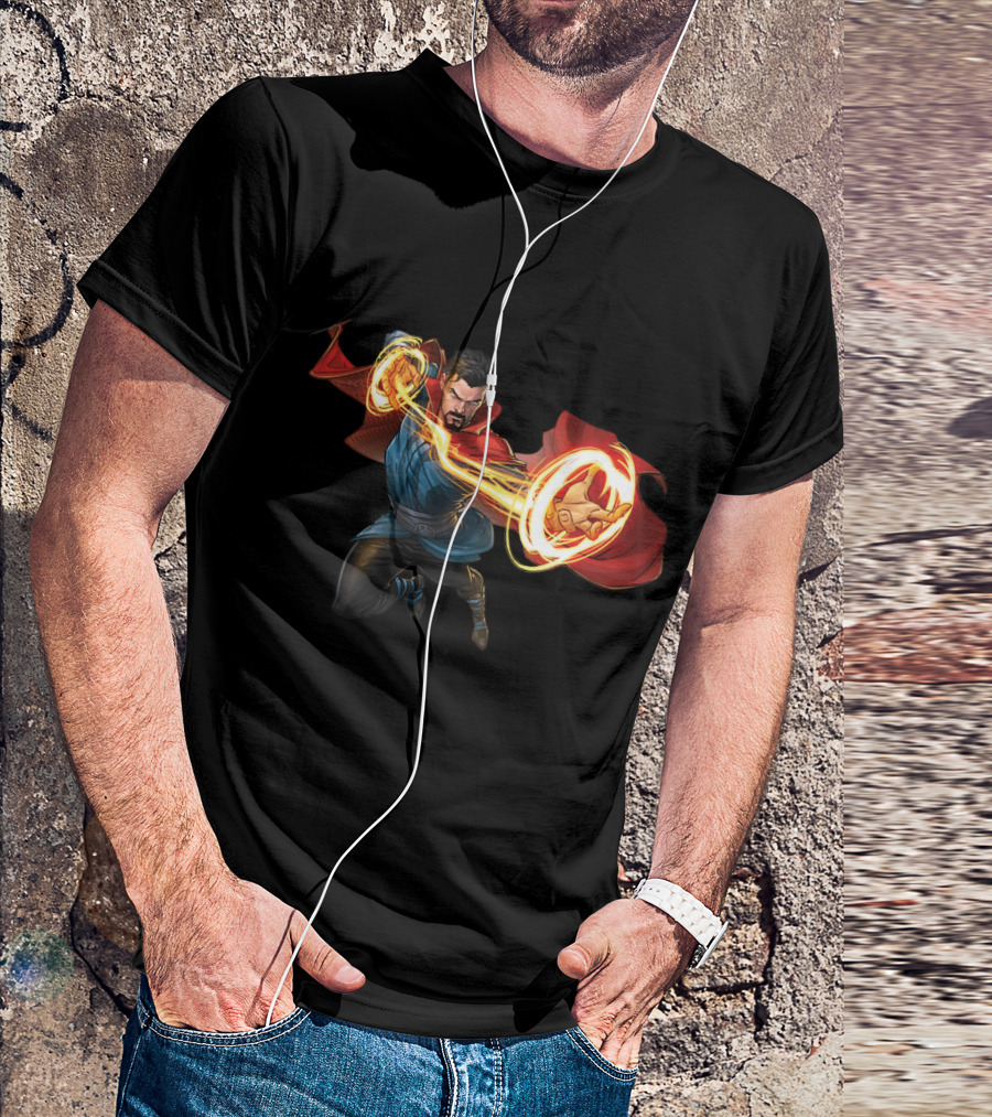Doctor Strange Marvel Magic Hero Action Pose T-Shirt