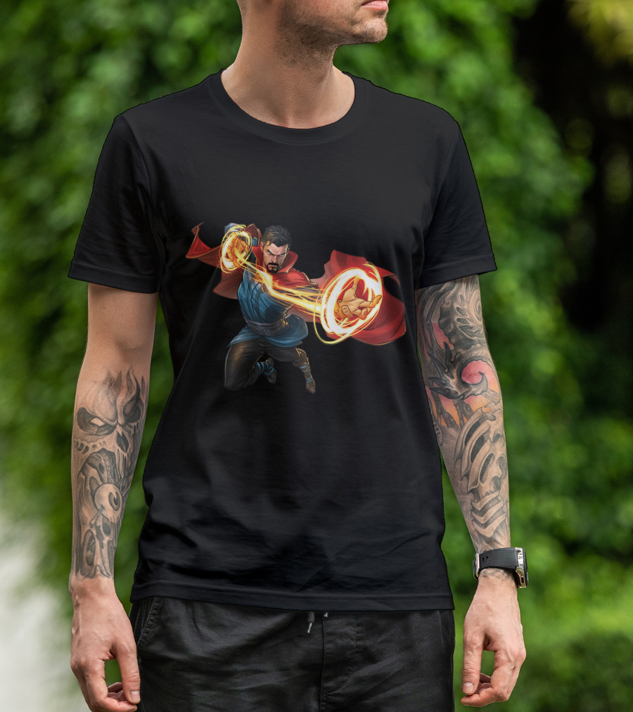 Doctor Strange Marvel Magic Hero Action Pose T-Shirt