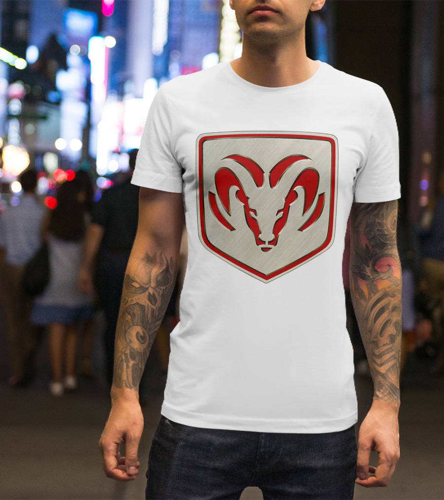 The Ram Emblem Silver Redbadge T-Shirt