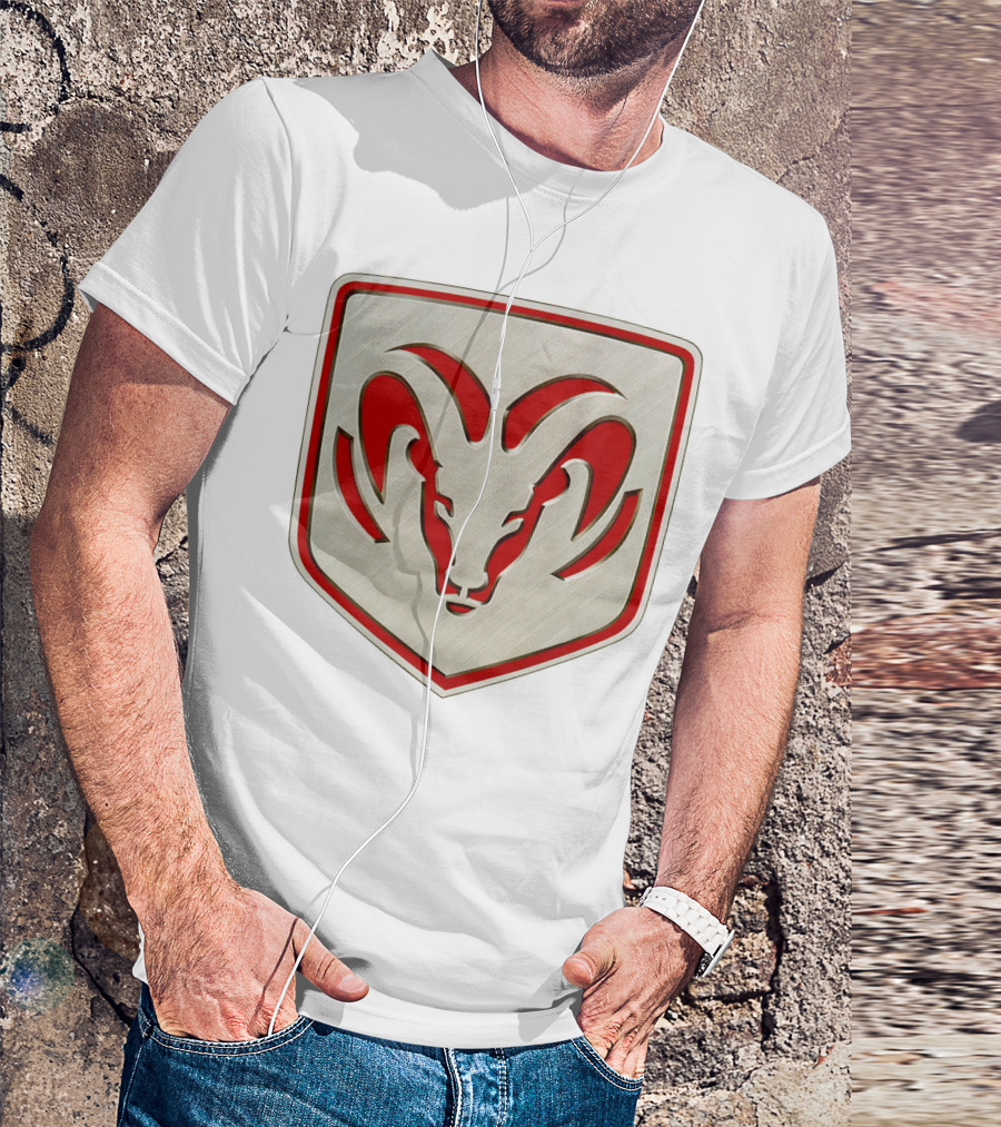 The Ram Emblem Silver Redbadge T-Shirt