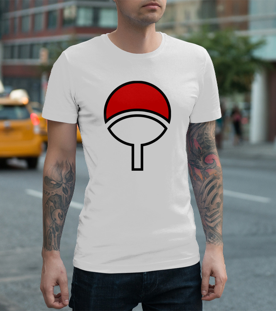 Clan Uchiha Sharingan Fan Symbol T-Shirt