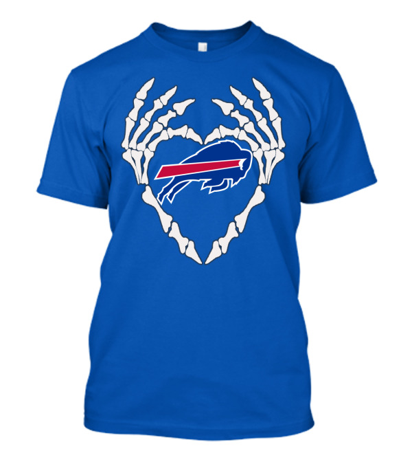 Buffalo Bills Skeleton Heart T-Shirt