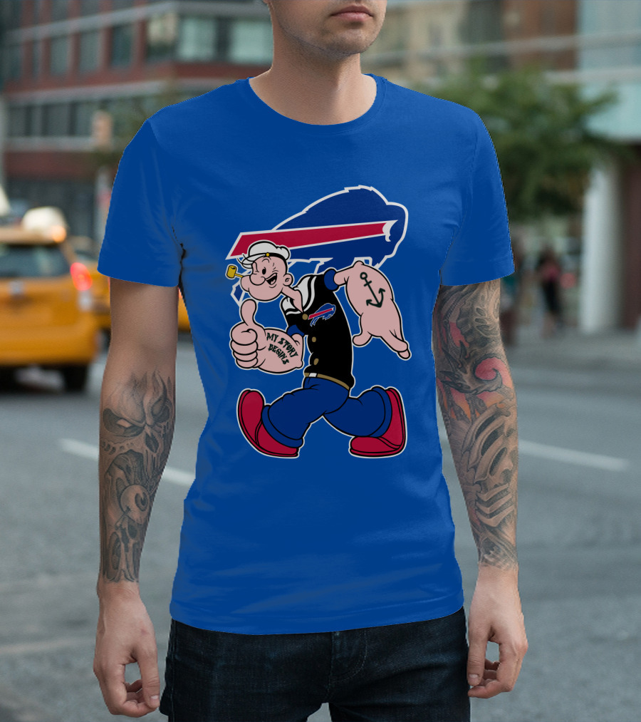 Buffalo Bills Popeye My Spirit Beanie T-Shirt