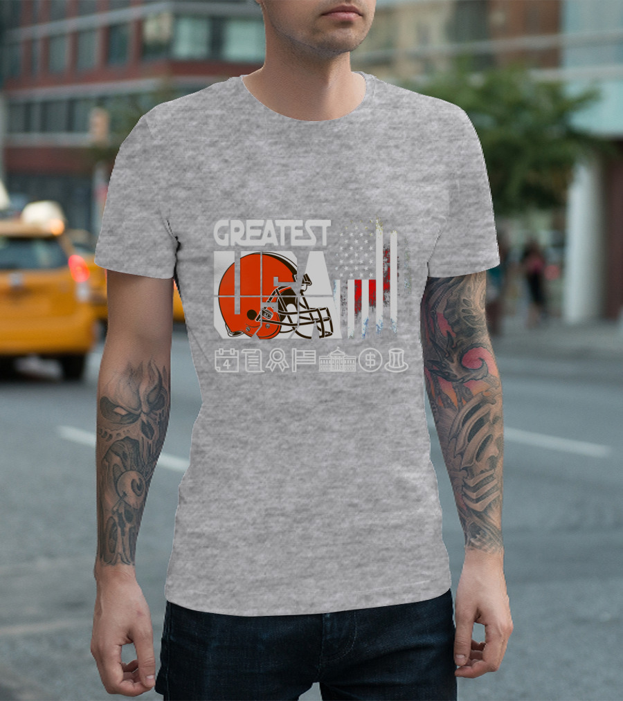 Greatest Usa America Football Helmets Calendar Flag Government Currency Traditions T-Shirt