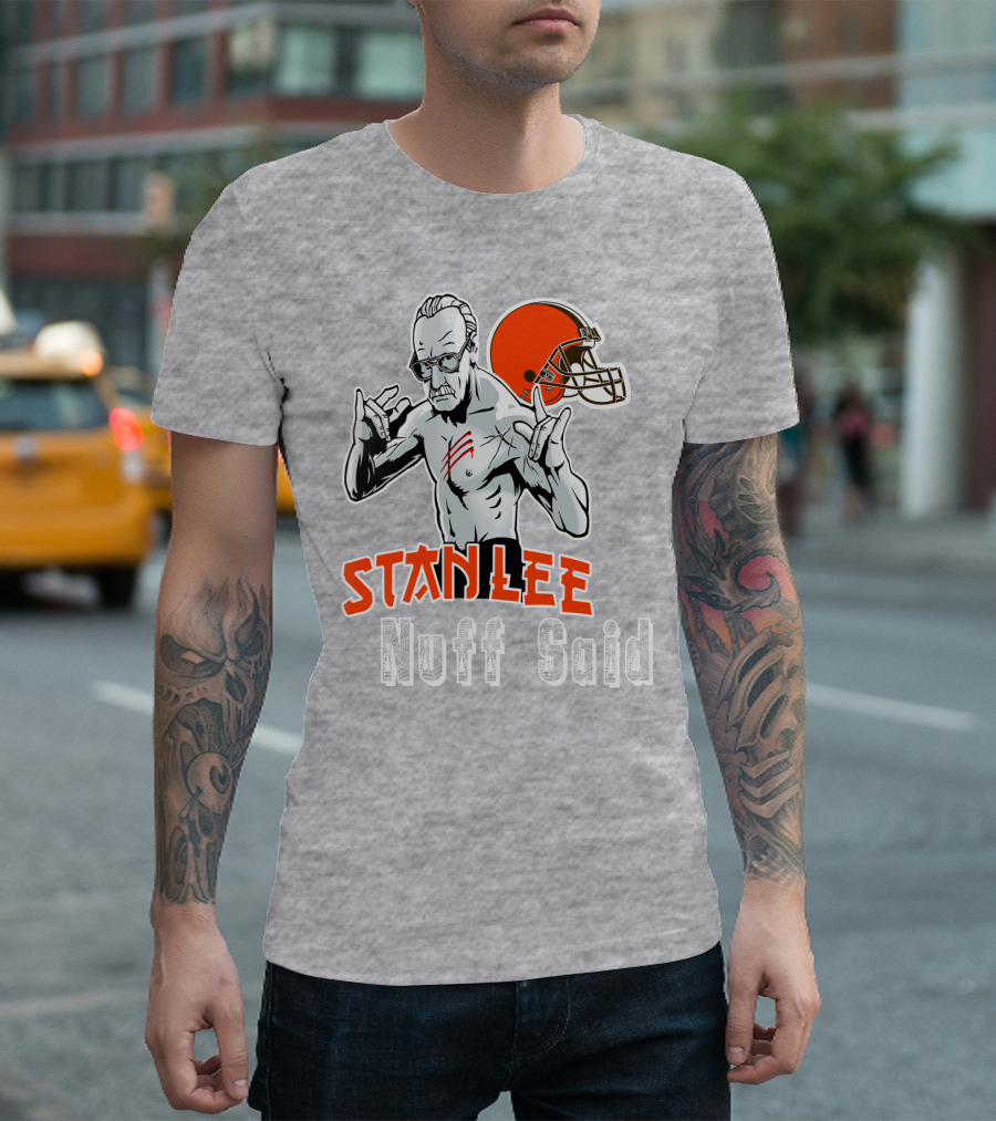 Stanlee Nuff Said Browns Helmet T-Shirt