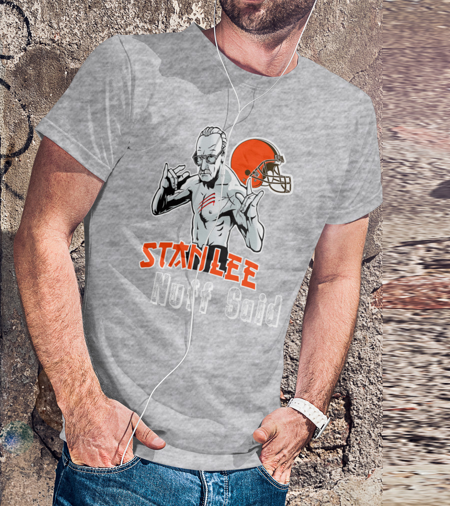 Stanlee Nuff Said Browns Helmet T-Shirt