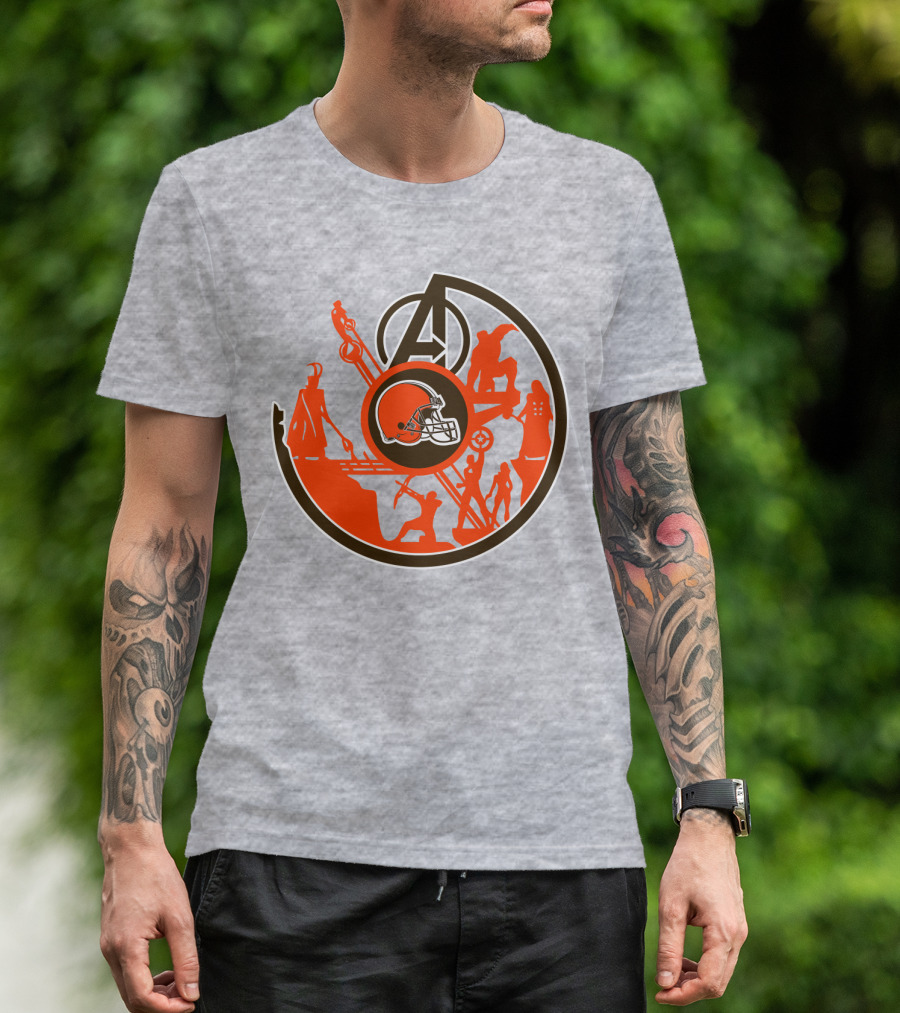 Cleveland Browns Avengers Mashup T-Shirt