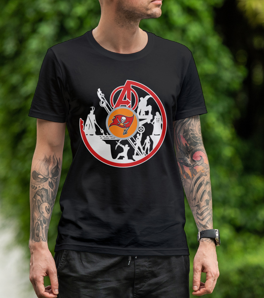 Avengers Buccaneers Crossover Silhouettes T-Shirt