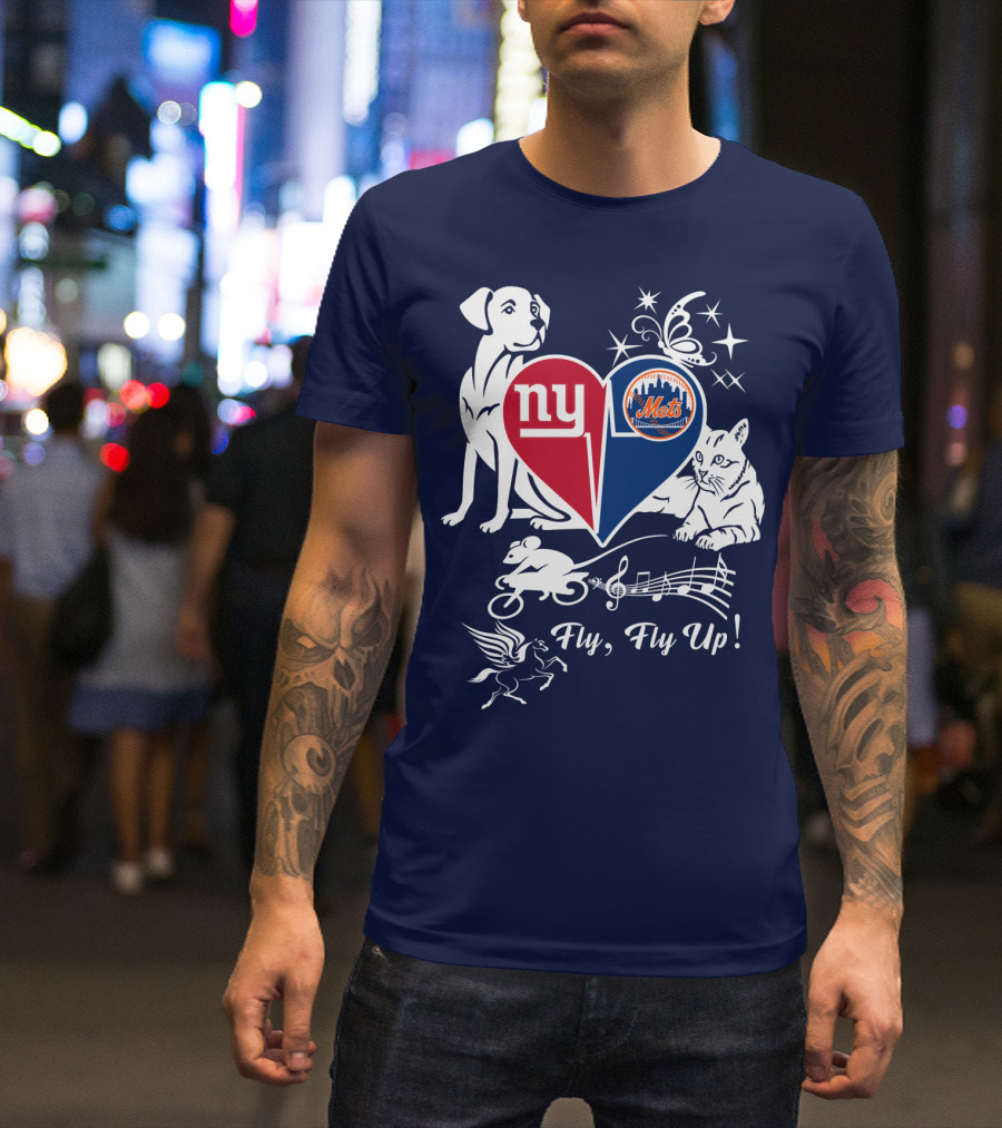 Ny Giants Mets Fly Fly Up T-Shirt