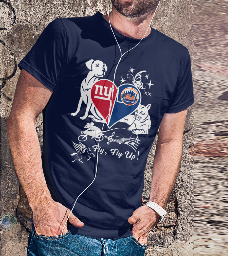 Ny Giants Mets Fly Fly Up T-Shirt