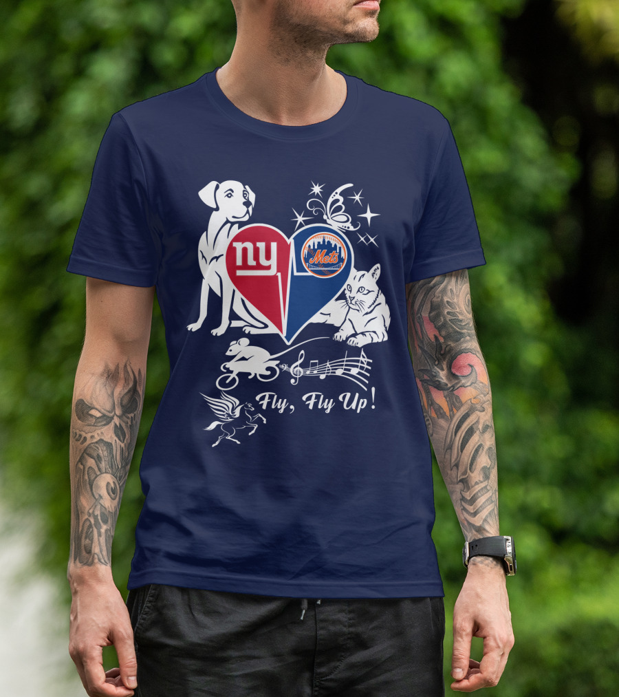 Ny Giants Mets Fly Fly Up T-Shirt