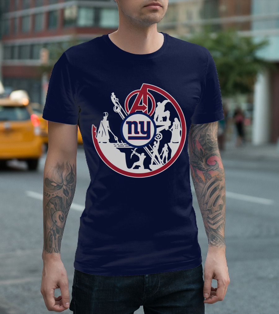 Ny Giants Avengers Crossover T-Shirt