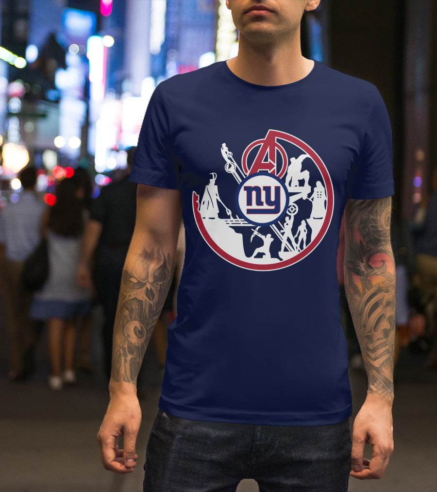 Ny Giants Avengers Crossover T-Shirt