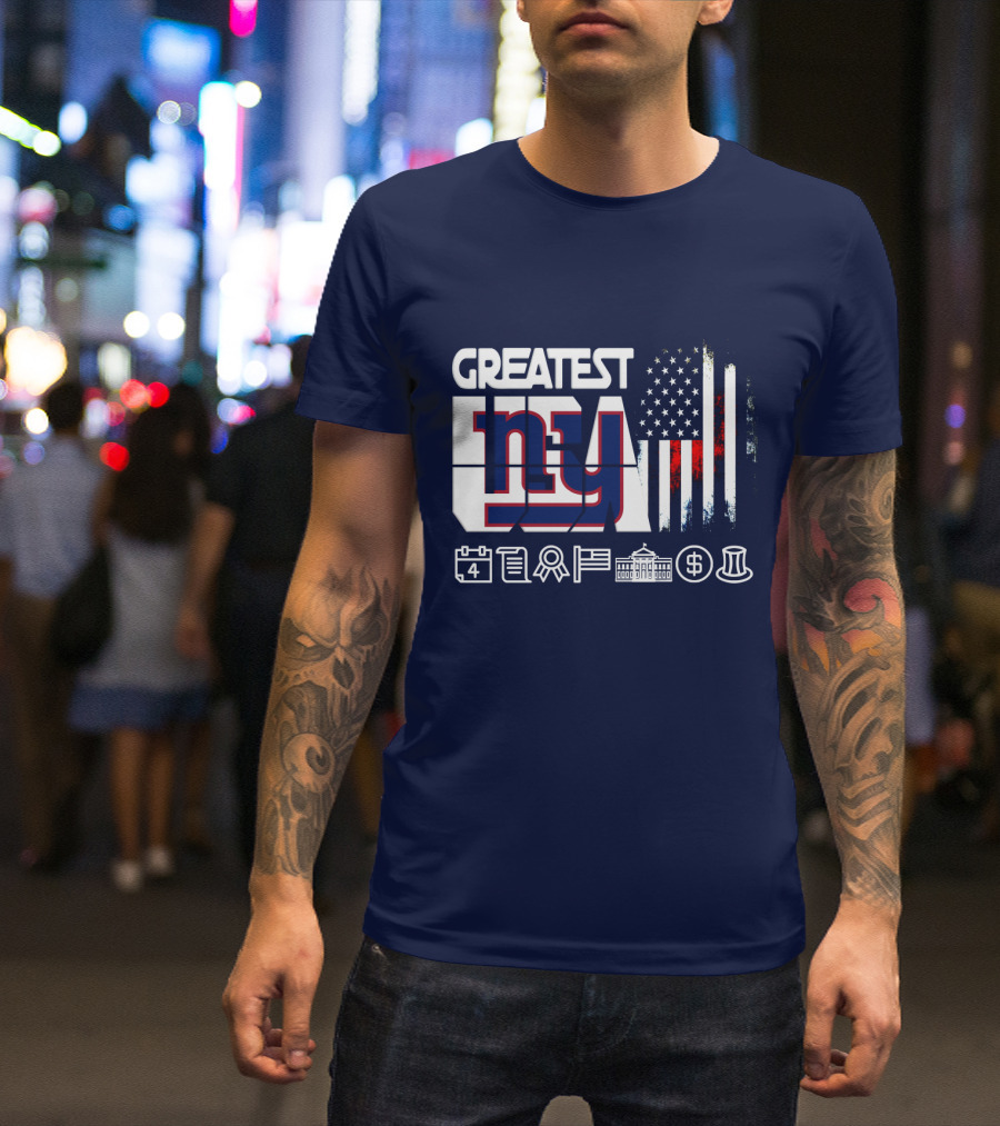 Greatest Ny American Icons And Symbols Collection T-Shirt