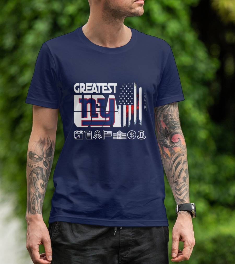 Greatest Ny American Icons And Symbols Collection T-Shirt
