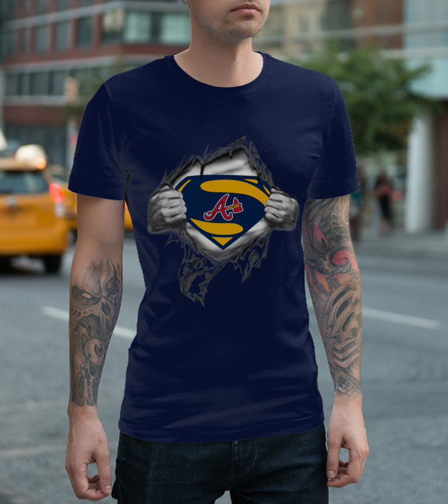 Atlanta Braves Superman Logo Iconic Symbol T-Shirt