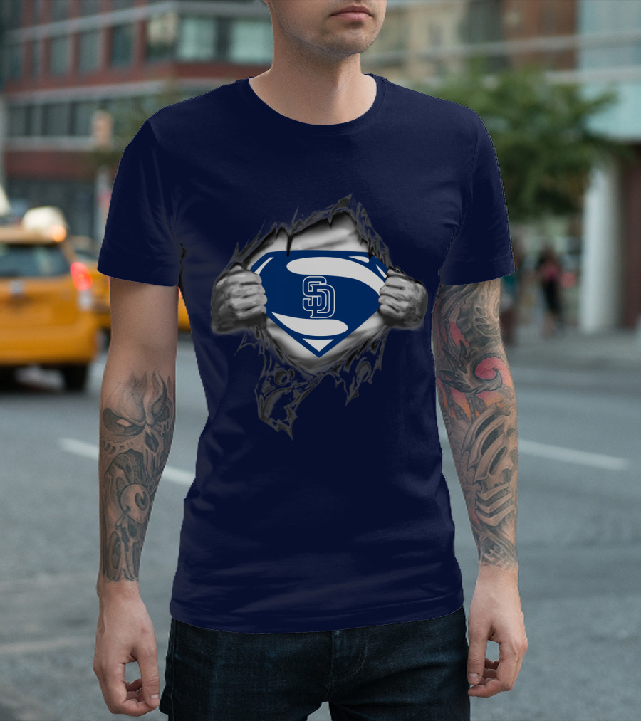 San Diego Padres Superman Logo Concept T-Shirt