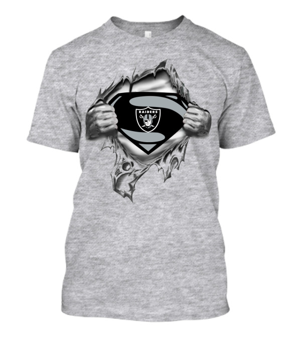 Las Vegas Raiders Superman Logo Burst T-Shirt