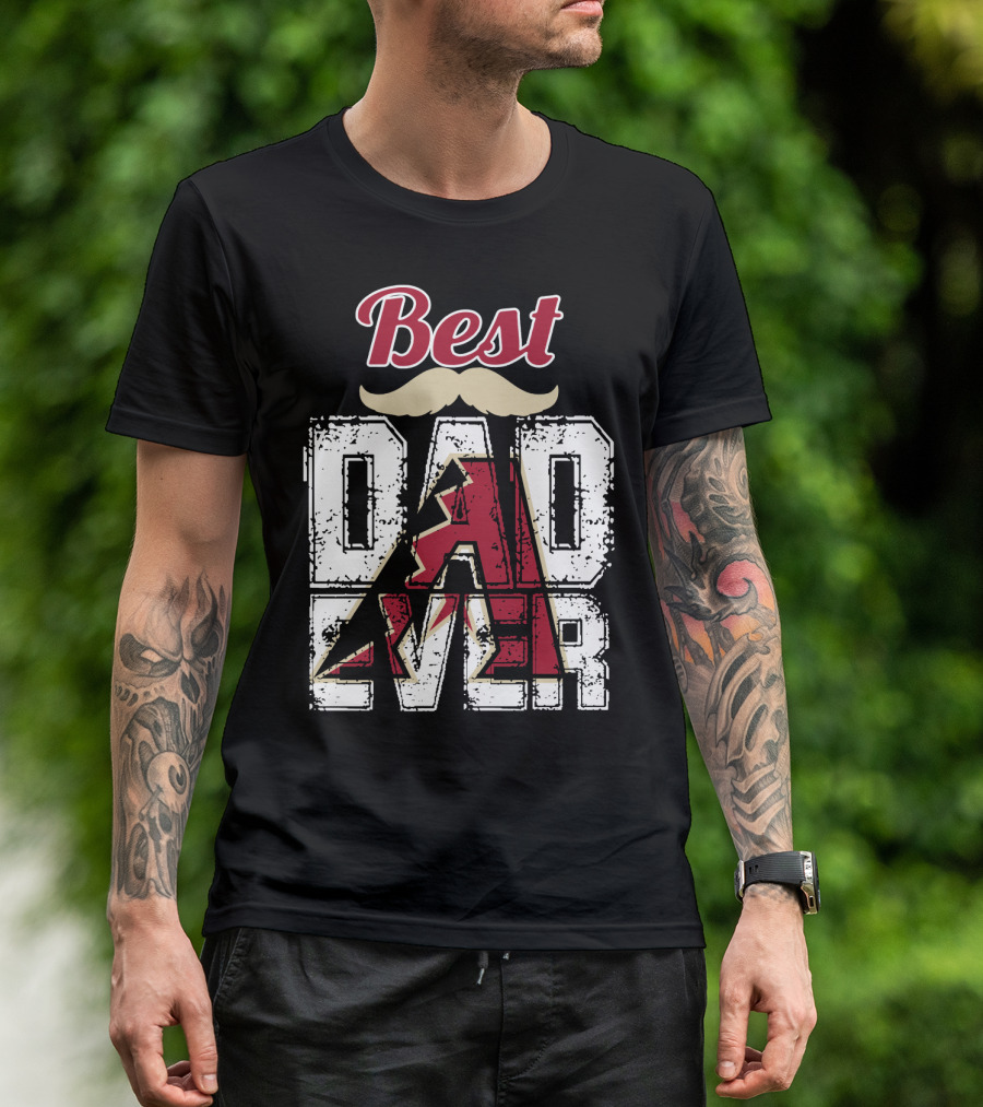 Best Dad Ever Diamondbacks T-Shirt