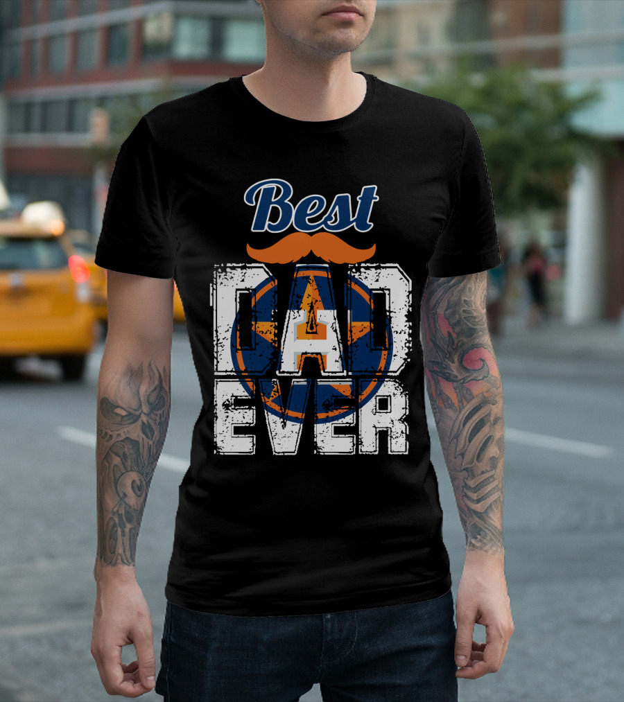 Best Dad Ever Astros Star T-Shirt