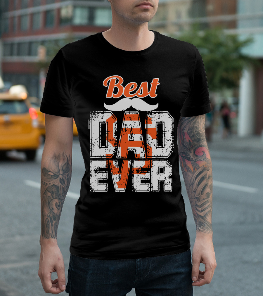 Best Dad Ever Giants Fan T-Shirt