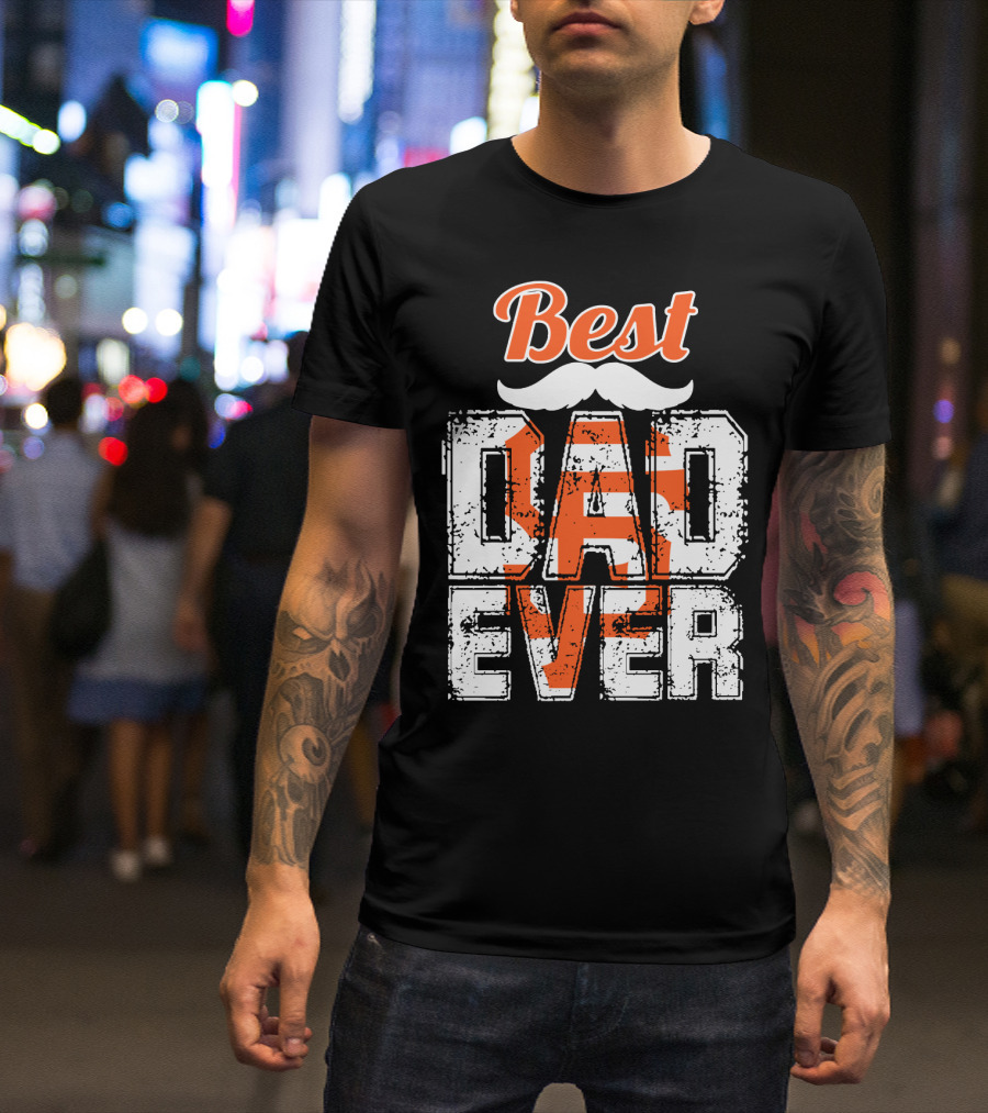 Best Dad Ever Giants Fan T-Shirt