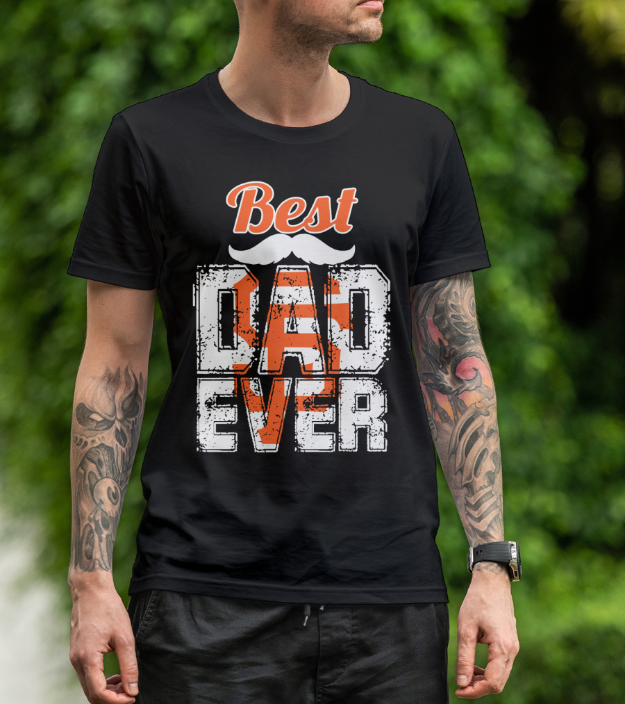 Best Dad Ever Giants Fan T-Shirt