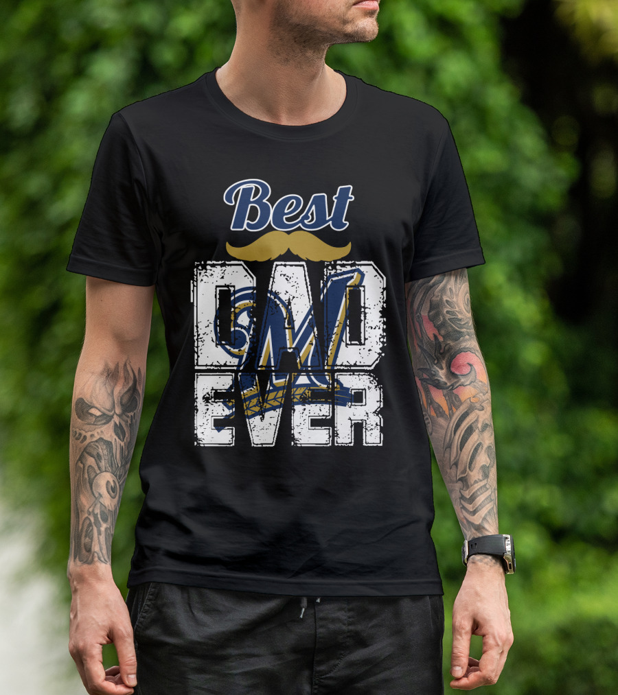Best Dad Ever Brewers M T-Shirt