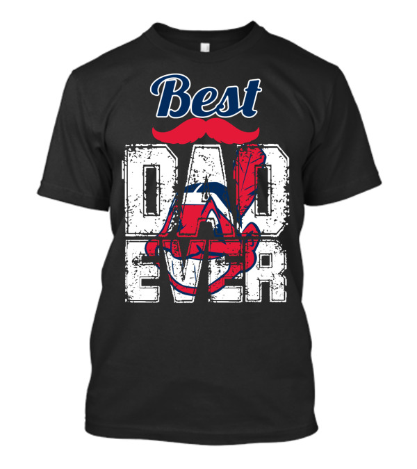 Best Dad Ever Indians Chief Wahoo T-Shirt
