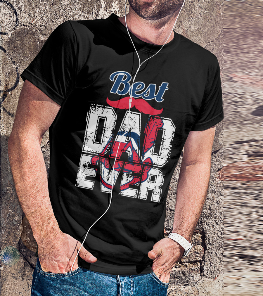 Best Dad Ever Indians Chief Wahoo T-Shirt
