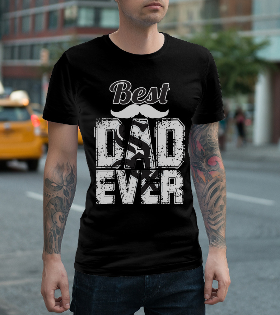 Best Dad Ever White Sox T-Shirt