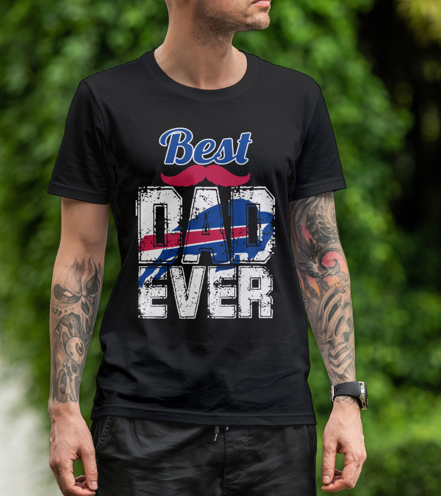 Best Dad Ever Bills Football T-Shirt