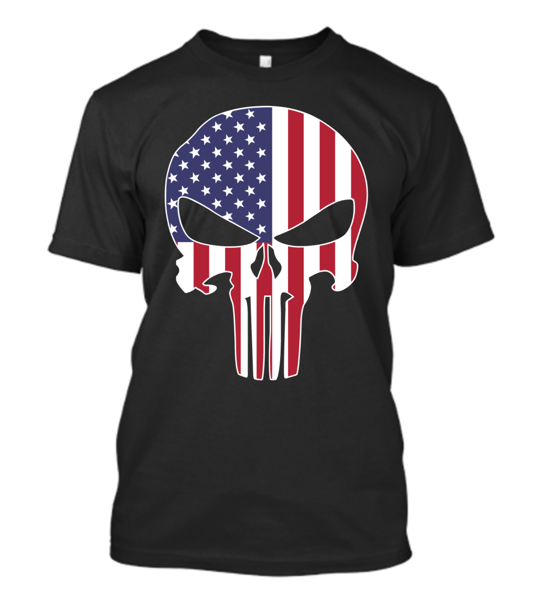 The Punisher Skull American Flag T-Shirt