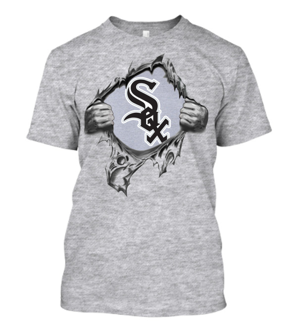 Chicago White Sox Sox Logo Ripped T-Shirt