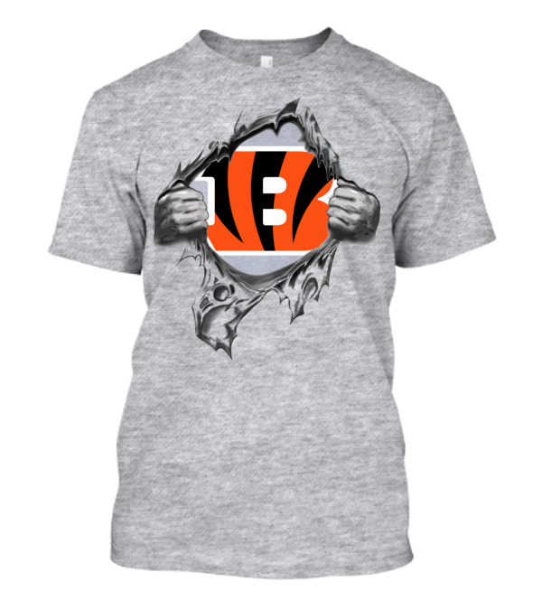 Cincinnati Bengals Logo Emerging From Darkness T-Shirt