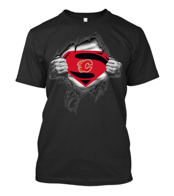 Calgary Flames Superman T-Shirt