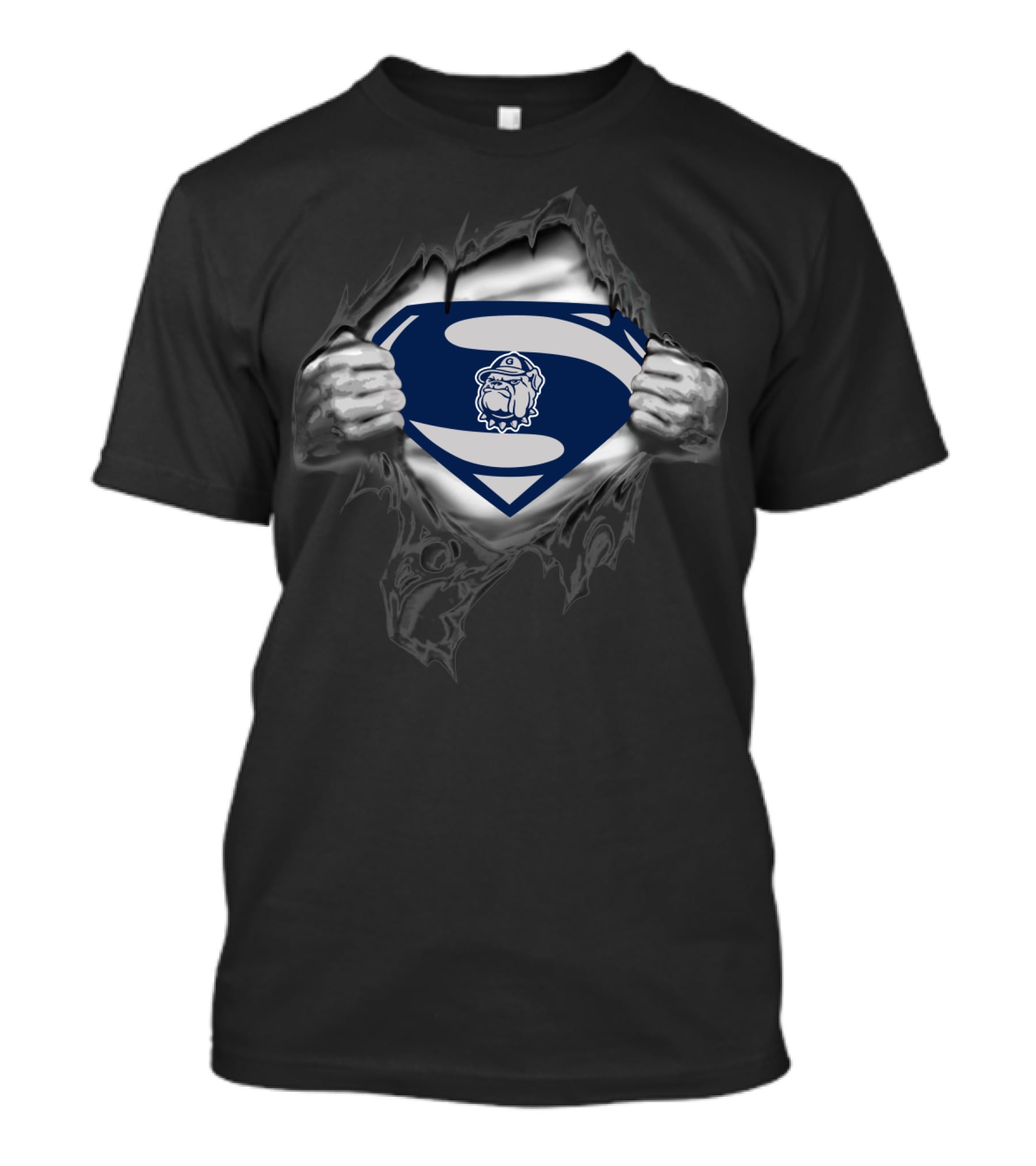 Superman Georgetown Hoyas Logo 204 T-Shirt