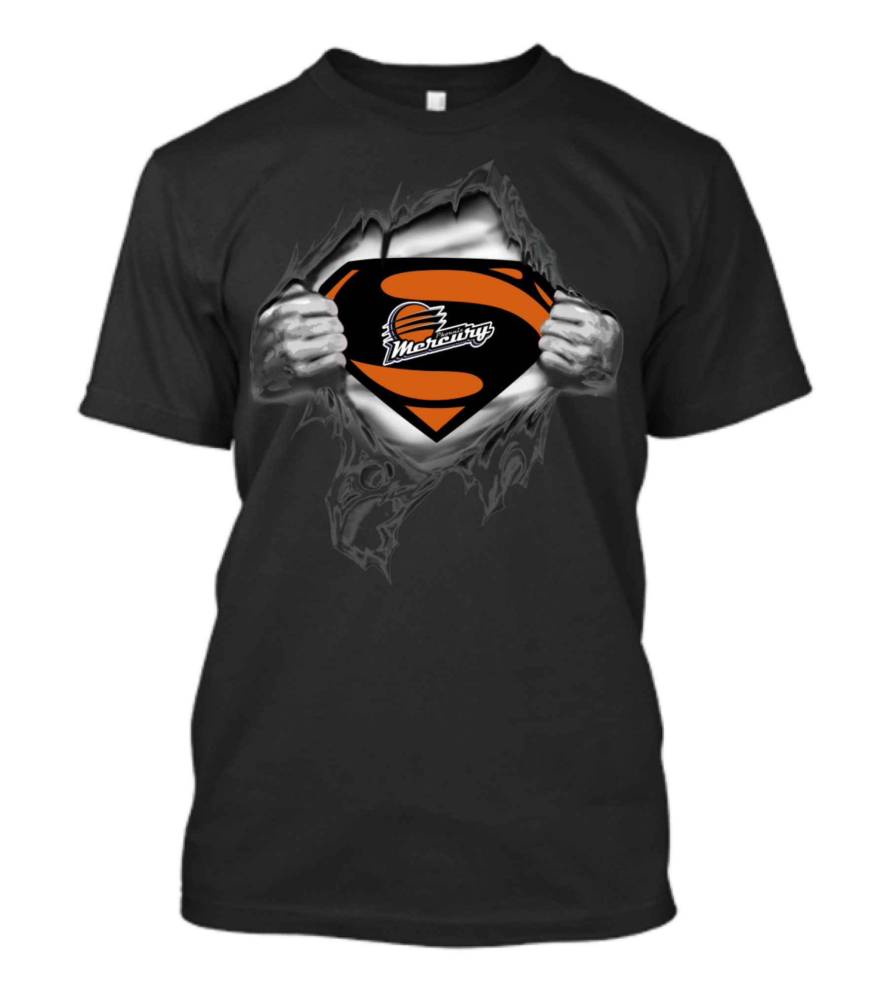 Phoenix Mercury Superman Logo Crossover T-Shirt