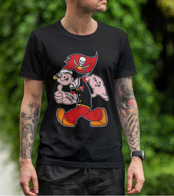 Tampa Bay Buccaneers Popeye My Story Begins T-Shirt