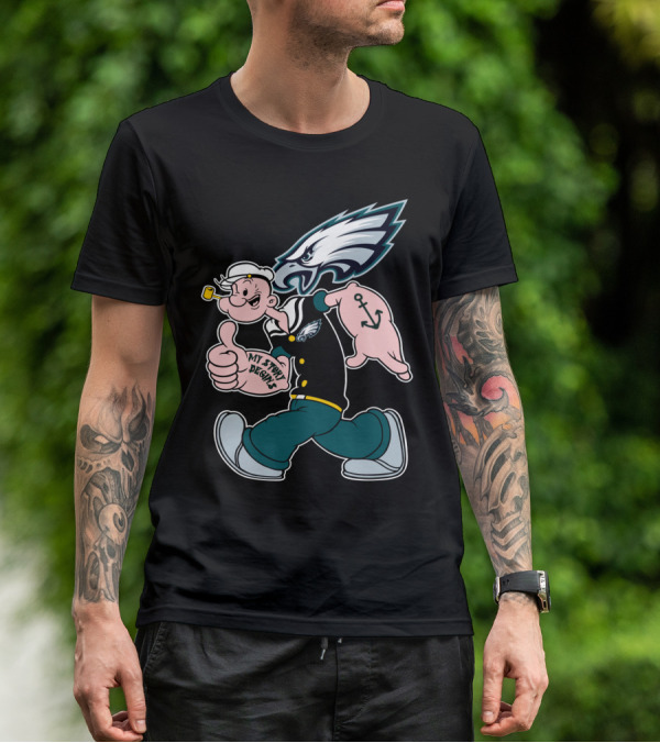 Philadelphia Eagles Popeye My Story Designs T-Shirt