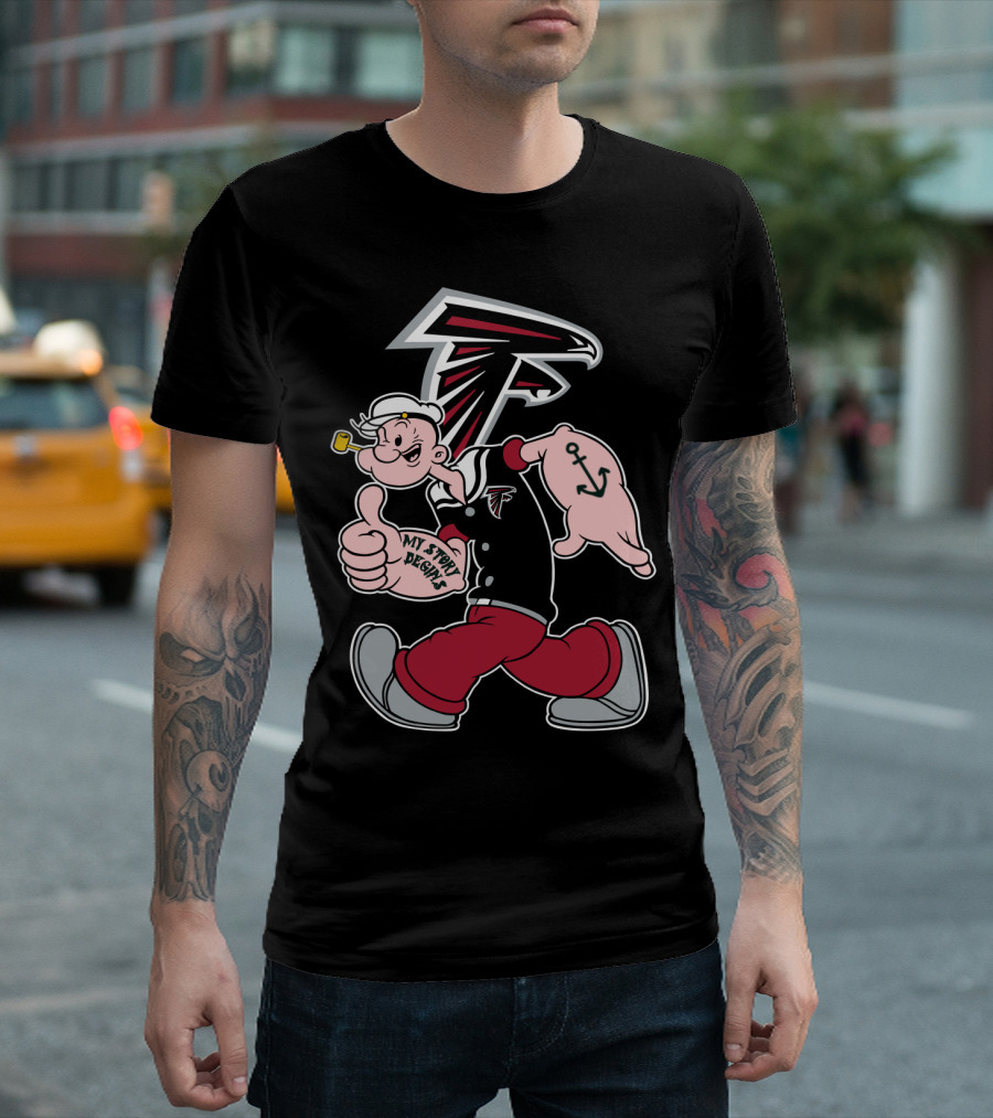 Atlanta Falcons Popeye My Story Designs T-Shirt